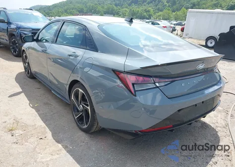 2021 Hyundai Elantra N Line z USA, uszkodzony, nr VIN KMHLR4AF6MU105049